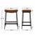 1, Modern Backless Upholstered Kitchen Counter Bar Stool with Saddle S 5 thumbnail