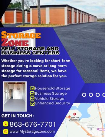 $40 / 200ft2 - RV Parking/Warehouse Space/Climate Control Units/10x30 Spaces (lake wales)64149652590977122