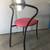 Stacking Chairs With Red Vinyl And Black Frame 4 thumbnail