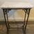 Wrought iron table with removable marble top 3 thumbnail