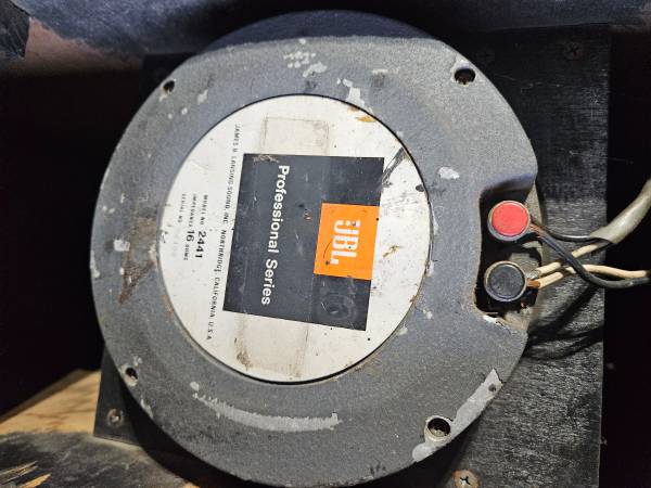 Conductor vintage JBL 2440 2441 de 16 ohm y caja acústica 2355 HORN - $199 (Tyngsborough)63470442868225122