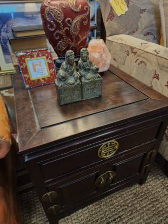 Vintage Oriental Ming Style Side Cabinet-22" x 22" x 22"-NOW - $349 (3221 Hwy 52W, Suite D, Pelham, AL)62969127929729121