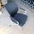 Nesting Office Chairs Black Mesh Back Flip-Up Seat w/ Rolling Casters 4 thumbnail
