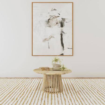 Beautiful Round Coffee Table in Solid Mango Wood! 1