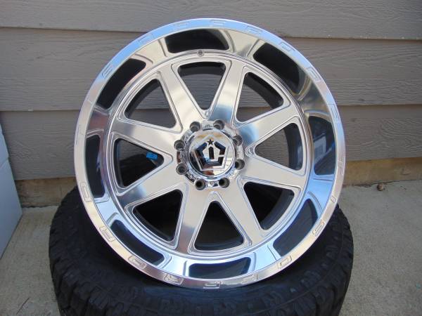 Brand New 22X12 Polished TIS Rims *8X180* *CHEVY* *GMC* *-44MM Offset* 1