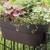 2 Crescent Garden Ella Rail Planter 22"x11" - Dark Slate -LIKE NEW- 1 thumbnail