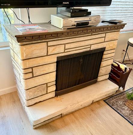 Faux Fireplace - Plastic - Interior or Exterior use 1