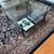 36” square glass & wrought iron coffee table 5 thumbnail