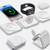 3 in 1 Foldable Wireless Charger Mat Pad Apple Watch AirPods iPhone 2 thumbnail