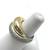 Effe-Bi Italy 18K Two-Tone Gold Wide Fancy Ring 9.7g – Size 6.75 – Vin 1 thumbnail