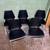 Set of 5 kitchen dining chairs, plastic with metal legs 1 thumbnail