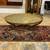 Vintage Mid Century Moroccan Style Brass Oval Coffee Table. 4 thumbnail