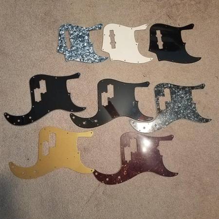 Various Bass pickguards 1