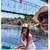 Sunset SUP Paddleboard Blue Stained Wood Grain Paddle Board 20 thumbnail