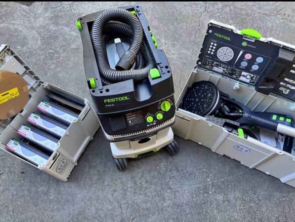 NEW - Festool ULTIMATE PLANEX Drywall Sander Kit w/ Dust Extractor and Abrasives 1