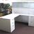 Napa White Office Desks . Various Configurations & Coordinating Pieces 2 thumbnail