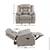 Steve Silver Tyson Gray Leatherette reclining couch, rocker & loveseat 4 thumbnail