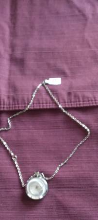 Lady Nelson Silver Watch Necklace 1