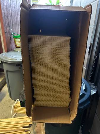 Unassembled bee hive deep frame with wax foundations 1