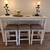 Computer Table - Sideboard - 3 stools 1 thumbnail