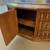 Vintage walnut console buffet cabinet 6 thumbnail