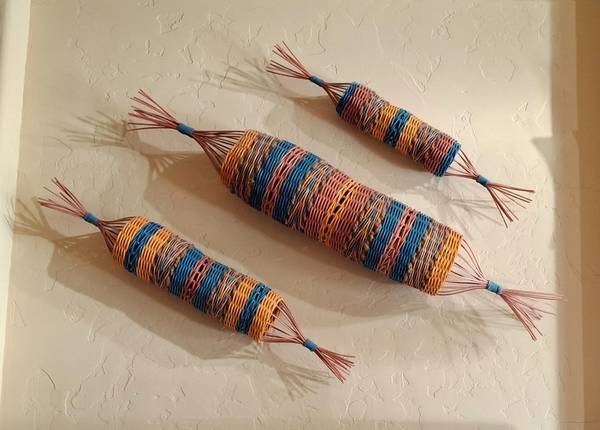 3-piece woven artwork by Las Cruces artist 1