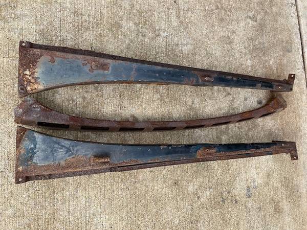 1928-29 Model A Ford A PILLAR DOOR POSTS & Dash Rail Brace Coupe Tudor 1
