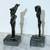 2 BEAUTIFUL VINTAGE BRONZE EGYPTIAN STATUES DEPICTING ANCIENT DEITIES 4 thumbnail