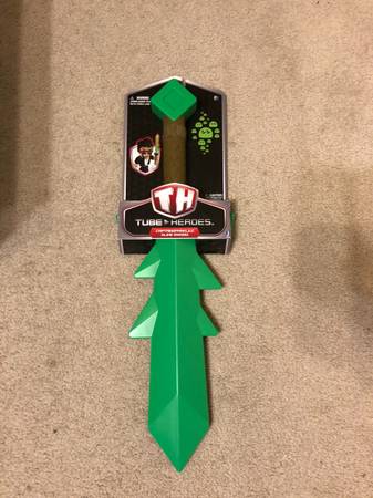 Tube Heroes Cosplay CaptainSparklez Slime Sword BRAND NEW 1