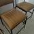 Set of 3 - New leather and metal counter stool 2 thumbnail