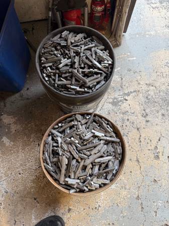 buckets of lead wheel weights 1