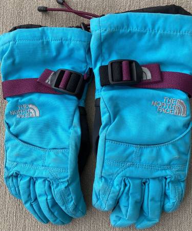 North Face Blue Gloves Youth Size Small 1