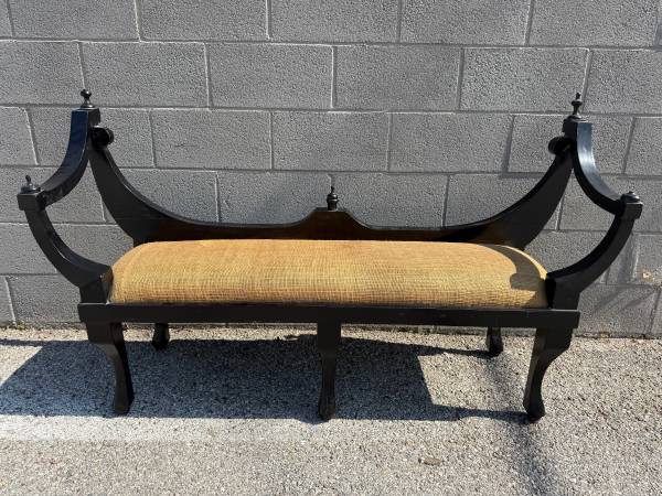 Hollywood Regency Window Bench Dorothy Draper style Old English Hepple 1