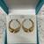 EARRINGS WING'S DESIGN 14KT YELLOW GOLD 2 thumbnail