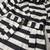 Cynthia Rowley Women's Small Black White Striped Button Belt Tie Jacket Coat 4 thumbnail