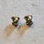 Vintage Avon 1978 Bell Rhinestone Accent Pierced Earrings OBO 2 thumbnail