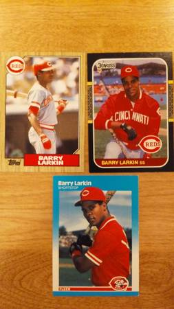 BASEBALL CARDS BARRY LARKIN ROOKIES 1