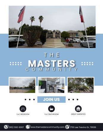 IT'S TIME TO START LIVING THE REAL LIFE AT THE MASTERS! (El Paso) 1