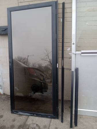 36x80 aluminum storm doors (3) 80 to $100 1