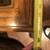 Solid Oak Rectangle End Table w/ Inset Smoked Glass 4 thumbnail