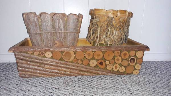 Rustic plant containers 1