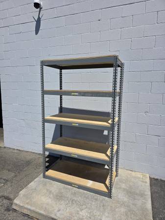 Heavy Duty 5 Tier Storage Shelves 48 in W x 24 in D Boltless Racks 1