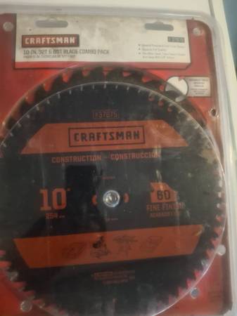 Craftsman 10in circular blade fine finish New 1