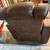 Brown leather power recliner 5 thumbnail