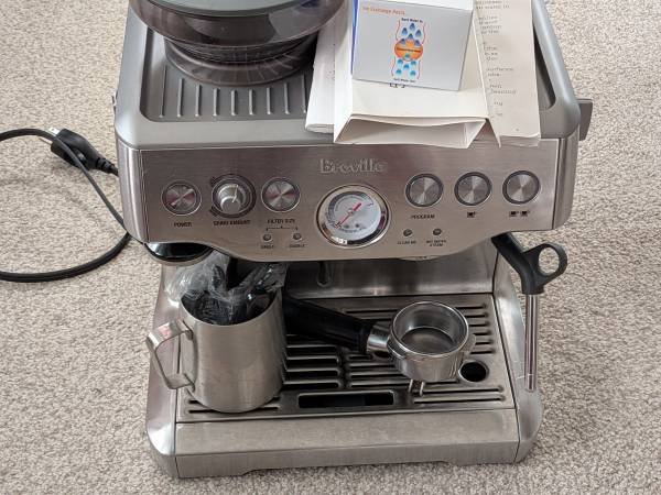 Breville barista express espresso machine 1