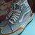 Vans Gray and White High-Top Sneakers with Gum Trim 4 thumbnail