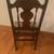Vintage upholstered solid wood side chair, accent chair 3 thumbnail