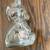 🧸 Vintage Anchor Hocking Clear Glass Teddy Bear Coin Bank – 6" – Full 6 thumbnail