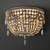 Anselme Flushmount by Restoration Hardware; White Wooden Beaded Flush Mount Ligh 2 thumbnail