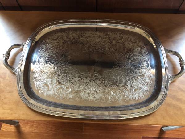International Silver Co. large Tray with Handles 1